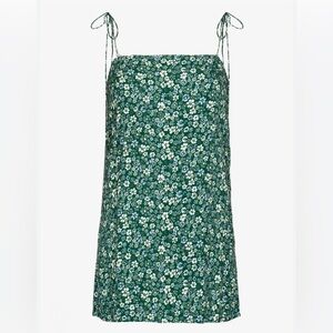 Reformation Agean Tie Strap Mini Dress